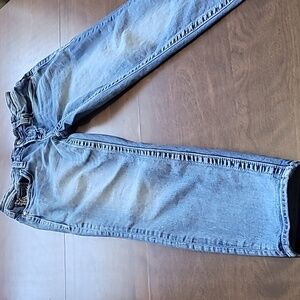 VIGOSS 9Chelsea boyfriend Women's Jeans Size 3/4 Low Rise Blue Casual Denim